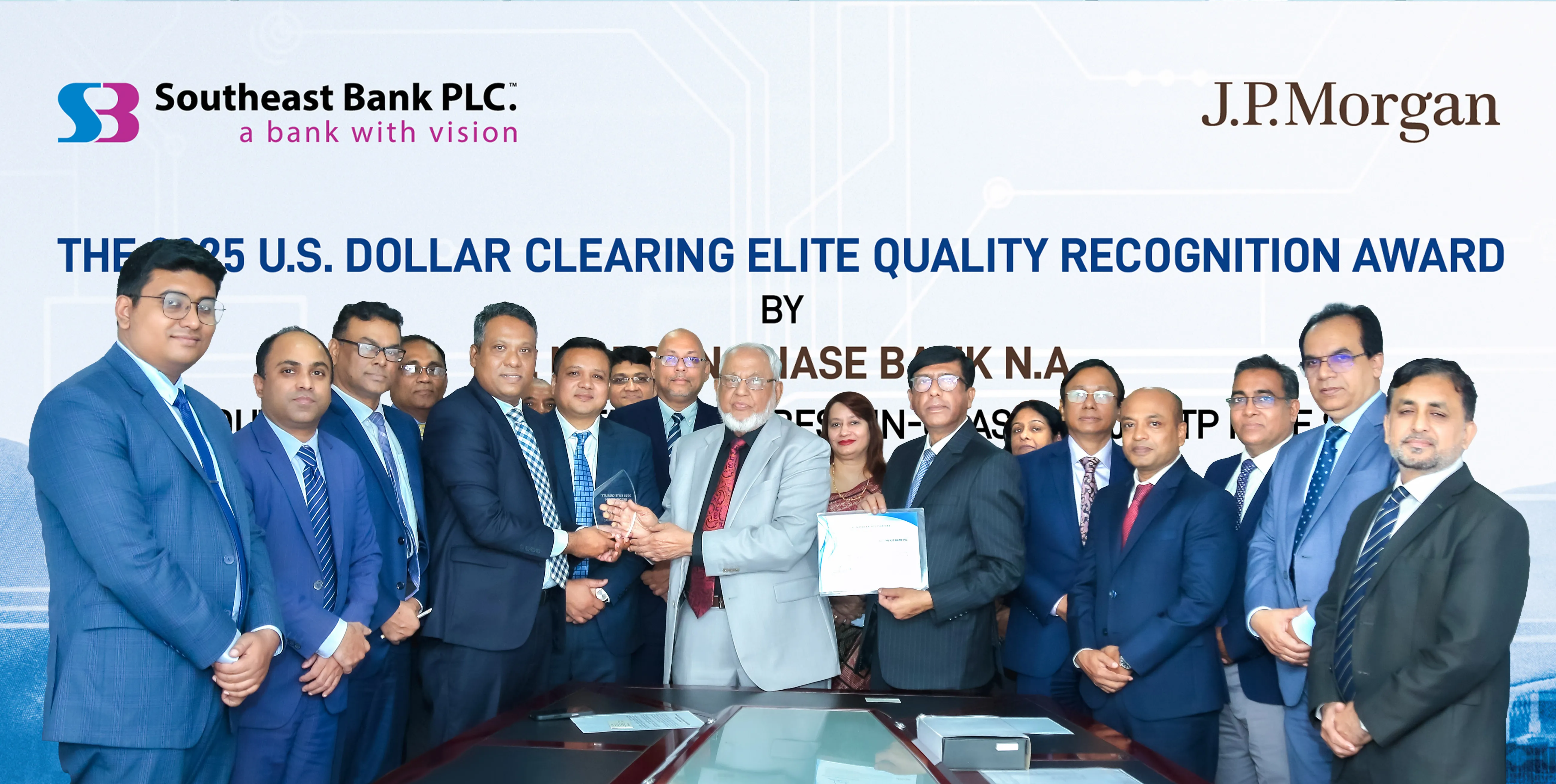 Southeast Bank PLC. wins “J.P. Morgan’s award