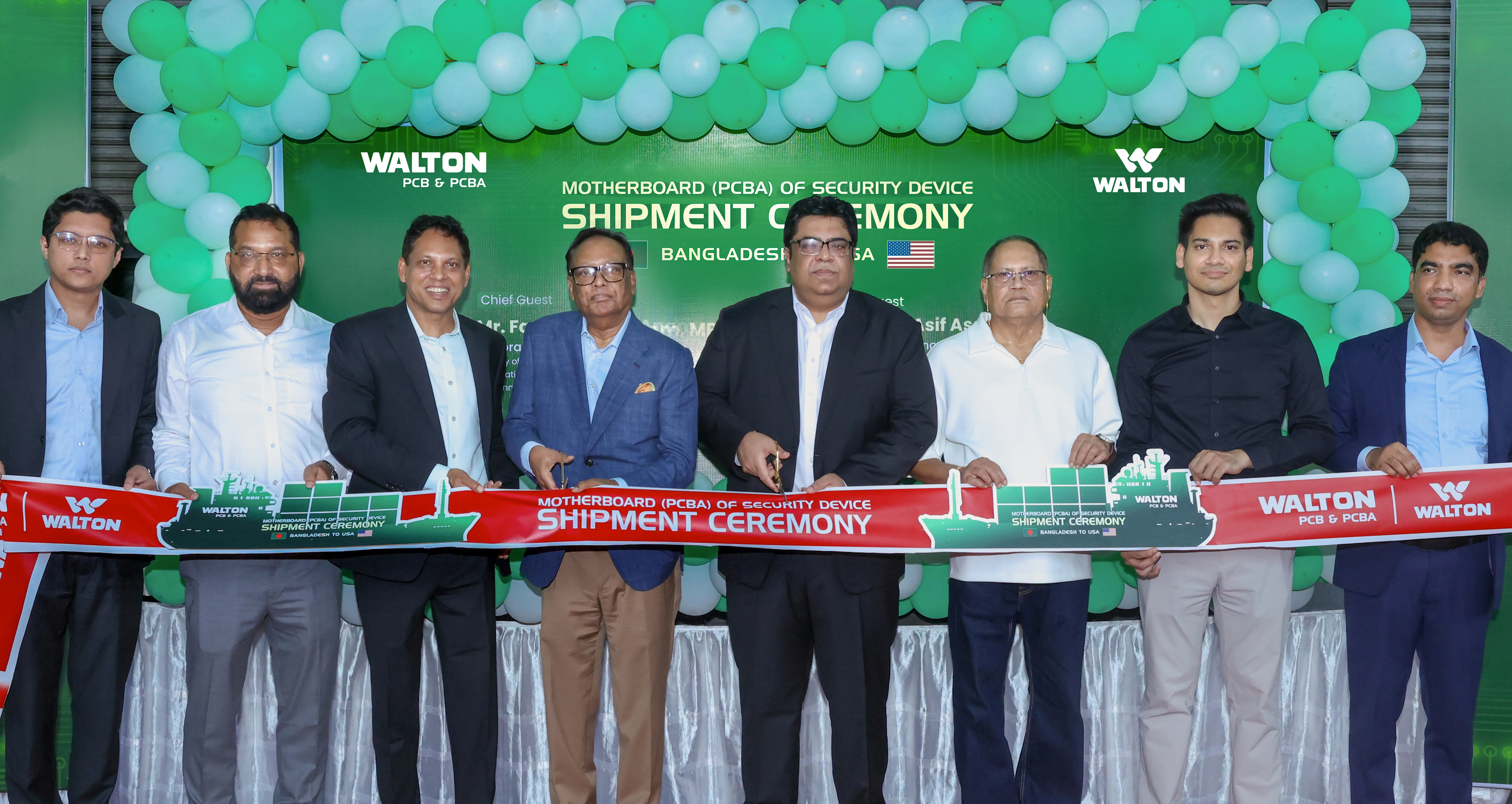 Walton launches PCBA export to US in presence of ICT Minister and Adviser