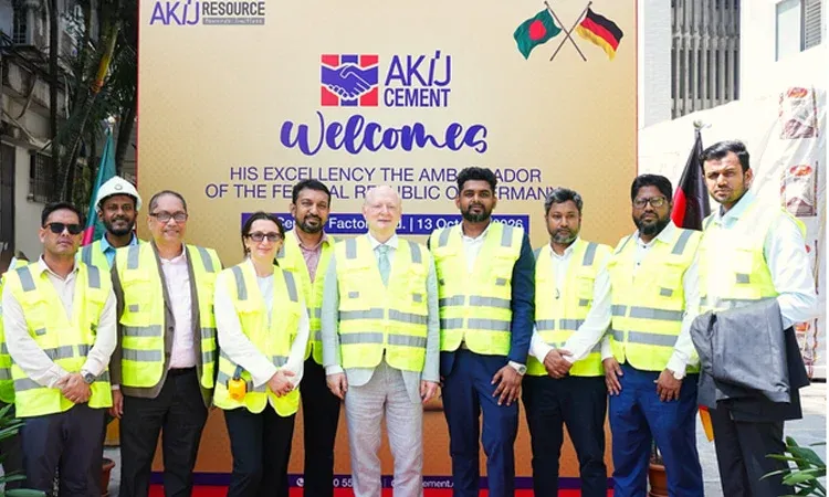 German envoy visits AKIJ Cement and AKIJ Essentials factories