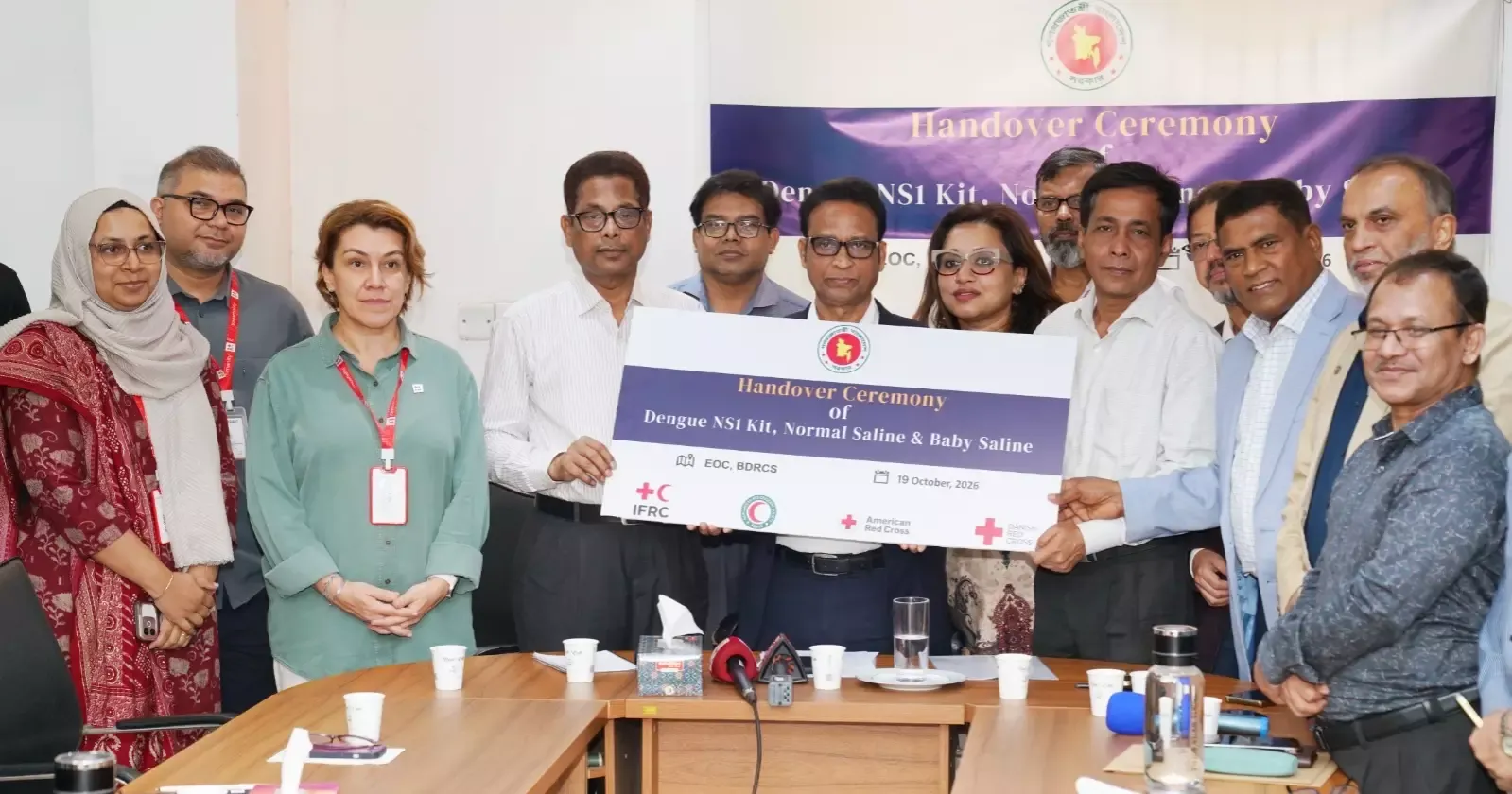 BDRCS handover 50,000 dengue test kits to boost response